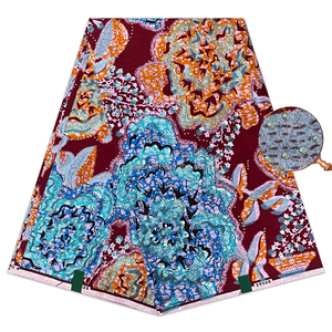 Superbe Tissu Africain Perlage Scintillant Grand Glitter, Motifs Africains, Tissu Flash Doré, Superbe <span class=keywords><strong>Pagne</strong></span> Africain de 6 Yards <span class=keywords><strong>pour</strong></span> Fille, <span class=keywords><strong>pour</strong></span> Fête de Mariage - Product Image 1