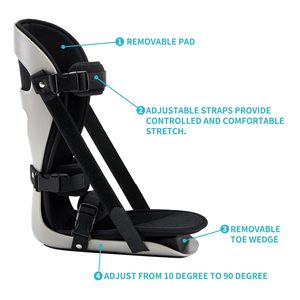 Hkjd Verstelbare Medische Orthopedische Enkel Voet Orthese Brace Plantaire Fasciitis Nacht Spalk Voor Achillespeesontsteking - Product Image 3