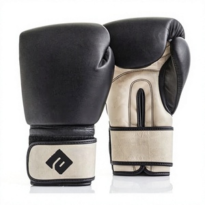 Gants de boxe en cuir, gants en mousse absorbant les chocs, coutures renforcées, ajustement réglable. - Product Image 1