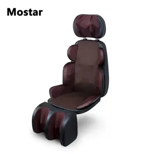 Mostar Most Popular Real Relax Kneading Car Seat Massage 4d Shiatsu Massager Heating Car Seat Cushion