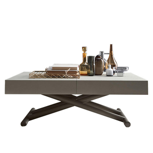 <span class=keywords><strong>Table</strong></span> de café et de salle <span class=keywords><strong>à</strong></span> manger pliante multifonctionnelle moderne, minimaliste, réglable en hauteur, en bois massif, durable, écologique, extensible, petite - Product Image 2