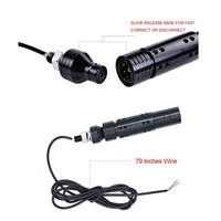Drapeau lumineux avec antenne pour 4 pieds, télécommandé, fouet en spirale, sécurité pour ATV UTV, SUV RZR et Buggy