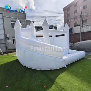 Grande maison blanche de rebond pour le château plein d'entrain blanc gonflable de glissière de videur de saut de noce - Product Image 3
