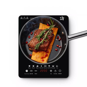 OEM 12 V 24 V Cocina de inducción solar 2000W Estufa eléctrica de control táctil Cocina de inducción de un solo quemador - Product Image 1