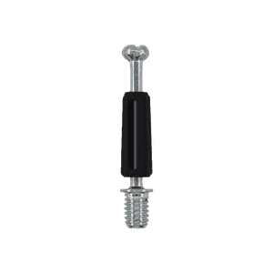 Connecteur à vis autotaraudeuse trois-en-un, tige à installation rapide, tige mobile plaquée blanc pour l'assemblage de meubles de garde-robe, deux-en-un - Product Image 1