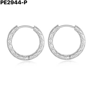 Fashion 2.5*18 Earrings DE ARO Hoop PE2944 for Women High Quality Jewelry - Product Image 1