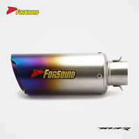 Système d'échappement de moto Forsound Factory à prix de gros, silencieux en acier inoxydable Zontes703RR style MotoGP, tuyau de pot d'échappement court en forme de couronne