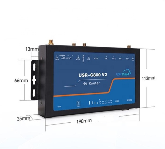 Four-port 4G Industrial Cloud Router USR-G800 V2