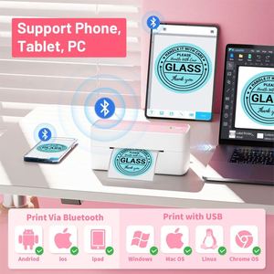 Impresora Térmica <span class=keywords><strong>de</strong></span> Etiquetas Phomemo 4x6 para Teléfono Móvil, Bluetooth, para Envíos, Compatible con eBay, Amazon, Almacén FBA - Product Image 4