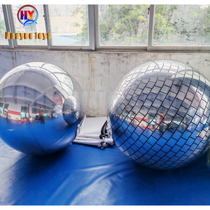 Reflectante PVC brillante inflable Disco espejo <span class=keywords><strong>esfera</strong></span> globos inflable Disco espejo colgante bola <span class=keywords><strong>para</strong></span> evento Fiesta plata 100CM - Product Image 6