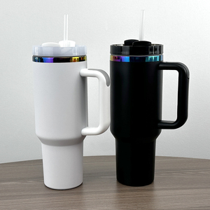 Custom Holographic 40oz Tumbler with Powder Coated Finish and Personalized Logo Engraving for Business Gifts - Product Image 6
