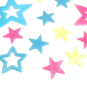 สติกเกอร์ตกแต่งเพื่อความปลอดภัยเป็นมิตรกับสิ่งแวดล้อมเด็ก Lumionous Glow In The Dark Stars - Product Image 3