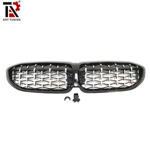 Grille de pare-chocs avant de voiture en <span class=keywords><strong>diamant</strong></span> pour <span class=keywords><strong>BMW</strong></span> G20 G28 Matériau ABS État neuf - Product Image 6