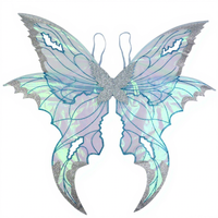Nouvelles ailes de fée papillon à œillets pour décoration dorsale, en polyester, pour costumes de fête et de cosplay, design original transfrontalier 2026