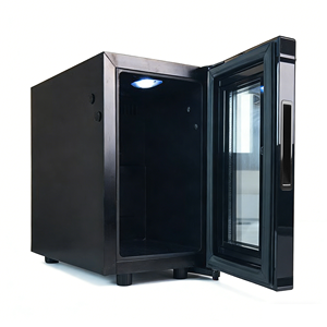 Réfrigérateur portable pour lait, mini-réfrigérateur de comptoir avec porte en verre, 10L, 12L, vente en gros, pour machine à café - Product Image 1