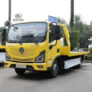 Truk penghancur energi baru Foton 4*2 truk pengangkat blok jalan elektrik untuk kendaraan penyelamatan jalan darurat