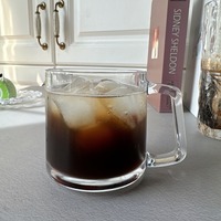 Mug en verre transparent Hxglass avec poignée, design moderne et minimaliste, tasse à boire pour bière pression, thé, lait, bubble tea et jus