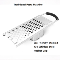 Spaetzle Maker en métal de haute qualité avec poignée ergonomique Outil de presse à pâtes de cuisine à domicile