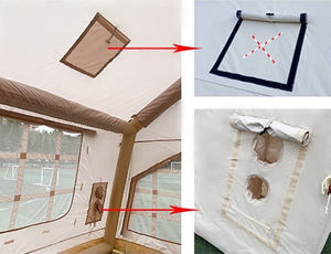 Tente gonflable de camping en plein air, imperméable, double couche, résistante aux UV, 8 ouvertures rapides, portable, premier choix pour une utilisation en extérieur - Product Image 4