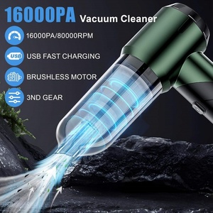 Aspirateur de voiture sans fil 100 000 tr/min avec moteur sans balais, aspiration extrême 16 000 Pa, mini-aspirateur portatif avec souffleur d'air et port Type-C - Product Image 2