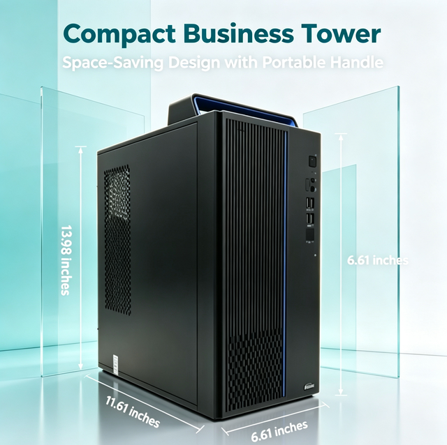 Big Order Supply Compact Commercial Desktop Hairuichuang 16GB DDR4 Dual Storage Full Set Office Computer