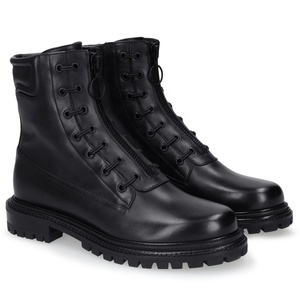 <span class=keywords><strong>Bottines</strong></span> de Combat à lacets pour femmes, <span class=keywords><strong>bottines</strong></span> <span class=keywords><strong>noires</strong></span>, chaussures plates et confortables - Product Image 2