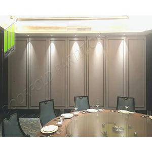 <span class=keywords><strong>Cloisons</strong></span> <span class=keywords><strong>amovibles</strong></span> mobiles <span class=keywords><strong>acoustiques</strong></span> personnalisées Cloison murale en bois pour salle de banquet Cloison pour bureau - Product Image 6