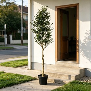 DIY Assembly Plastic <b>Artificial</b> <b>Tree</b> | Durable Eco-Friendly Potted Olive <b>Branches</b> for Indoor/Outdoor Use | Wholesale - Product Image 3