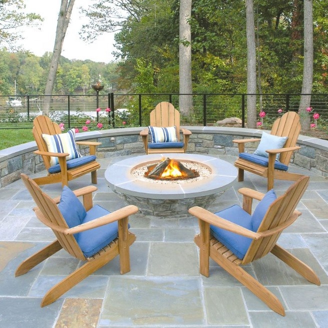 Outdoor patio garden sofa adirondack chair teak lounge chair furniture wood