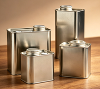 Boîte en fer blanc hermétique personnalisée pour grains de café, boîte de rangement en métal pour thé avec couvercle à vis et valve pour l'emballage alimentaire