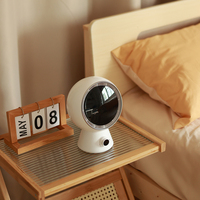 Ventilateur de refroidissement portable rechargeable à réglage continu petit ventilateur de bureau silencieux pour bureau à domicile chambre à coucher