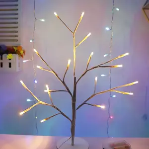 Batterie betriebene Birken form Tisch lampe LED Dekoratives Nachtlicht Dekoratives Baum-LED-Licht für die Inneneinrichtung