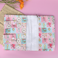 Housse de Kindle en Coton Floral Personnalisée, Étui de Livre en Tissu, Pochette de Rangement pour Kindle, Housse de Carnet de Voyage, Trousse à Crayons