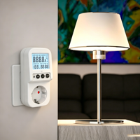 Meteran Daya Satu Fasa 3680W, Soket Pengukur Biaya Energi, Layar Digital, Kelas Akurasi 2.0, Arus Maksimum 16A, Untuk Penggunaan Rumah Tangga