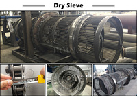 Machine de nettoyage de manioc à faible consommation d'énergie pour le nettoyage du tapioca dans la ligne de production de garri, nettoyeur de manioc entièrement automatique au Nigeria