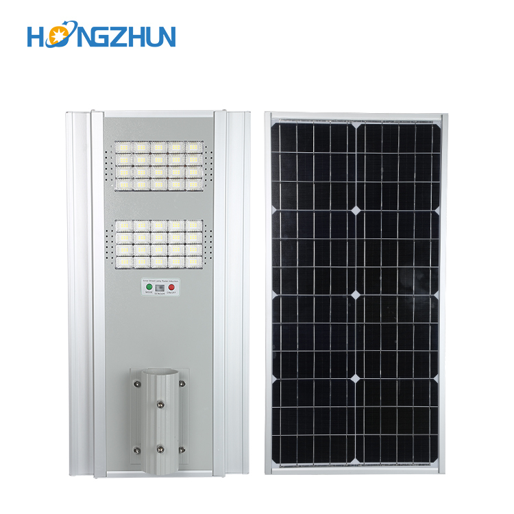 IP65 impermeable al aire libre smd 100w 150w 200w todo en uno integrada farola led solar