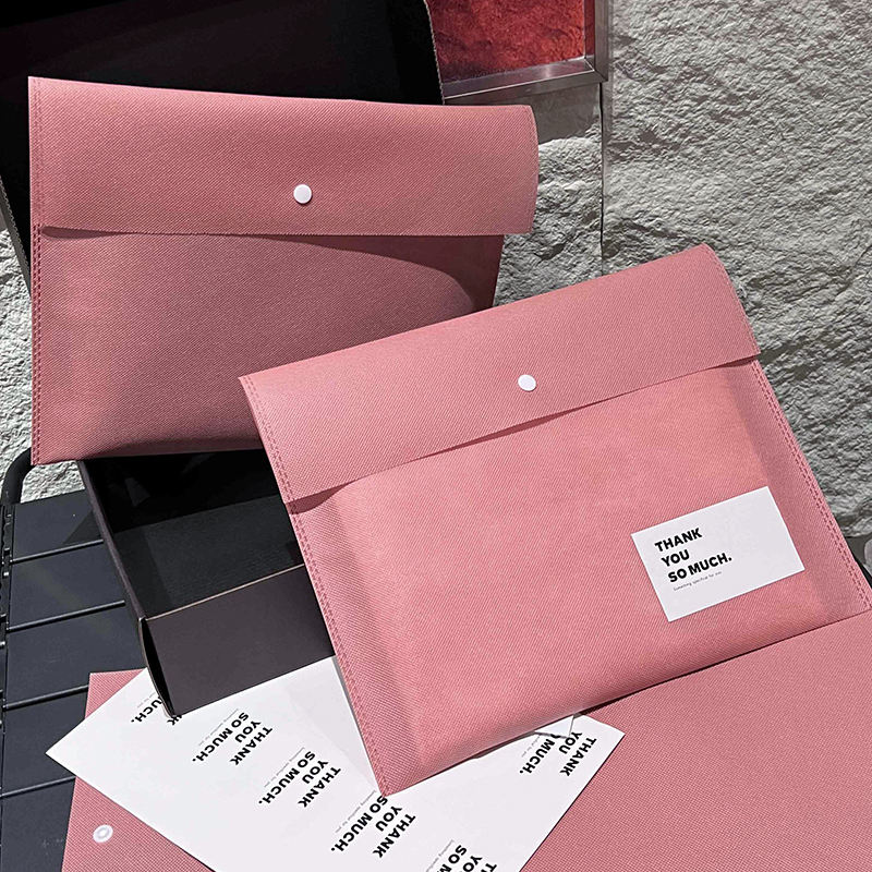 Thickened non-woven packaging bag-pink