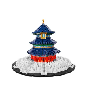 MOULD KING 22009 World Architecture Style The MOC Temple of Heaven Model Building Blocks Assembly Bricks Kids Block