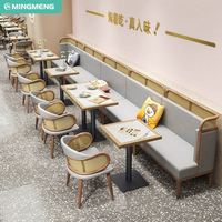 Mobilier de restaurant : Banquette, canapé, chaise, ensemble table en bois – Minimaliste, durable, facile à nettoyer – Idéal pour restauration rapide, hôtels, cafés