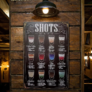 Scatti Menu metallo segno retrò Bar segno <span class=keywords><strong>Vintage</strong></span> stagno segno uomo grotta decorazione per la casa decorazione da parete Poster di latta <span class=keywords><strong>Vintage</strong></span> appeso pubblicità - Product Image 1