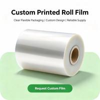 Film en rouleau plastique personnalisé OEM ODM avec logo, film d'emballage imprimé résistant à l'humidité, vente en gros