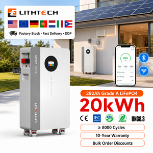 แบตเตอรี่ลิเธียมสำรองพลังงานแสงอาทิตย์สำหรับบ้าน ความจุสูง 20kWh 51.2V 400Ah แบบติดผนัง รองรับการเชื่อมต่อแบบขนาน 15 ชุด พร้อม CAN RS485 - Product Image 5
