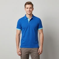 Chemise formelle personnalisée pour homme, séchage rapide, respirante, col rabattu, manches courtes, couleur contrastante, tissée, unie, t-shirt vierge