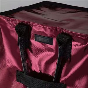 Sac de courses pliable réutilisable avec fermeture éclair, design imperméable personnalisé, échantillon gratuit, pour le rangement des courses, les voyages et les courses. - Product Image 6
