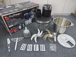 <span class=keywords><strong>Robot</strong></span> de cuisine Hoffmans, nouveau modèle HM-8849, 10 en 1, moteur en cuivre 1800W, <span class=keywords><strong>hachoir</strong></span> à <span class=keywords><strong>viande</strong></span> 3,8L <span class=keywords><strong>avec</strong></span> accessoires éplucheur, trancheuse, fouet - Product Image 4