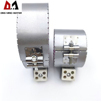 Chauffe-bande électrique en acier inoxydable 230V 200W 300W 400W 500W pour extrudeuse à barillet, isolateurs céramiques, avec thermocouple de type K