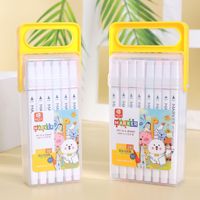 NO.508 ensemble de stylos marqueurs à base d'eau à double pointe personnalisable en plastique étudiant fournitures d'art coloré dessin pour enfants stylo Graffiti