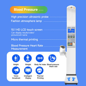 अनुकूलन ब्लूटूथ चिकित्सा व्यक्तिगत पैमाने स्व-सेवा कियोस्क स्वास्थ्य रक्तचाप वजन ऊंचाई मॉनिटर - Product Image 2