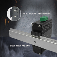 Injecteur PoE+ Industriel Renforcé 2 Ports Gigabit, 30W Max par Port, Entrée 12~48VDC, 4x RJ45, Boîtier en Aluminium, Montage sur Rail DIN