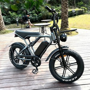 Sepeda Listrik Lipat (Fat Bike) Kecepatan Tinggi Grosir 20 Inch Baterai Ganda Rem Hidrolik Gudang EU Off Road Tercepat Ready Stock Dropshipping - Product Image 5